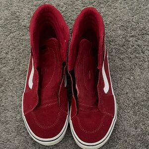 Vans Kids Red Sneakers
